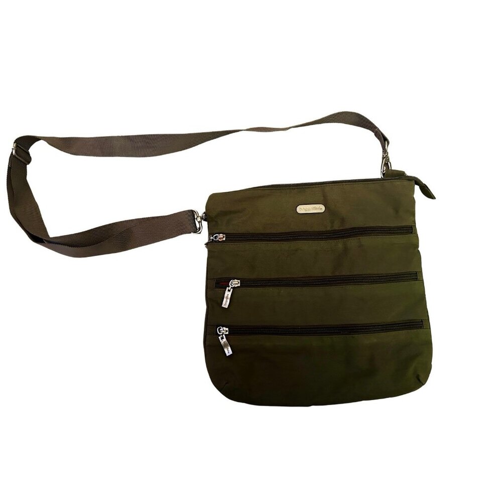 Bagggallini Olive Green Crossbody Bag- Excellent Condition